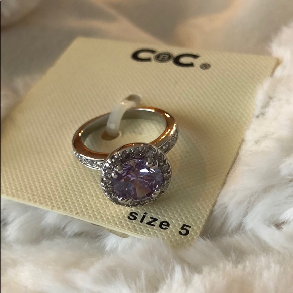 CBC Purple amethyst ring Size 5 - Picture 2 of 5